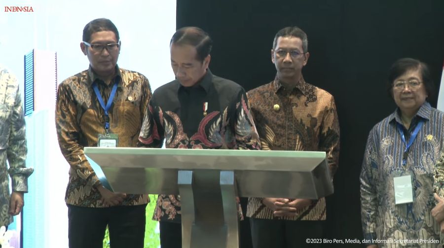 Presiden Jokowi Resmikan Peluncuran Bursa Karbon Indonesia. (Tangkapan Layar Youtube Sekretariat Presiden)
