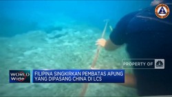 Filipina Singkirkan Pembatas Apung Yang Dipasang China Di LCS