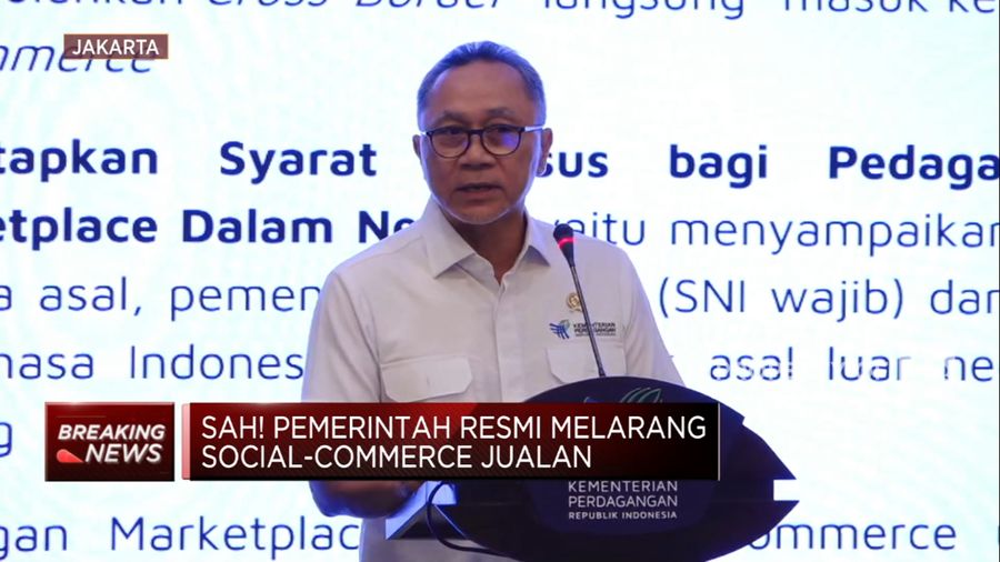 Mendag Zulhas Resmi Sahkan Aturan Social-Commerce (CNBC Indonesia TV)