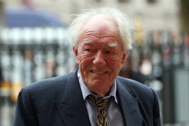 Aktor Michael Gambon tiba di pemutaran perdana dunia Aktor Michael Gambon tiba di pemutaran perdana dunia