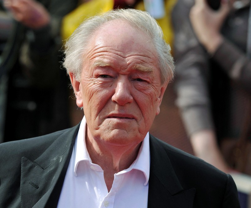 Aktor Michael Gambon tiba di pemutaran perdana dunia 