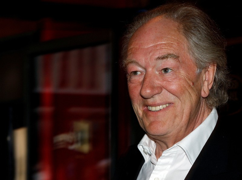 Aktor Michael Gambon tiba di pemutaran perdana dunia Aktor Michael Gambon tiba di pemutaran perdana dunia