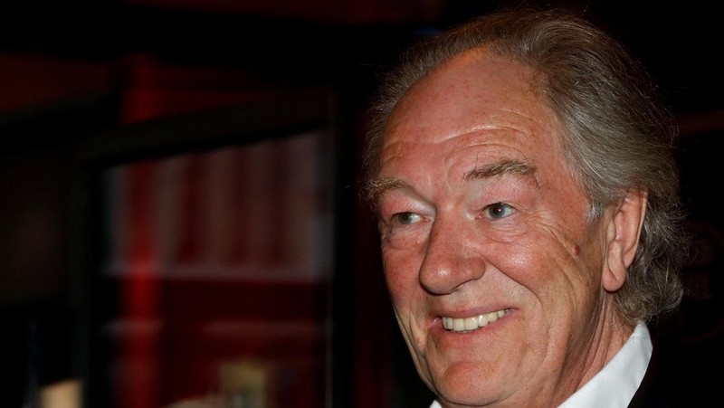 Aktor Michael Gambon tiba di pemutaran perdana dunia 