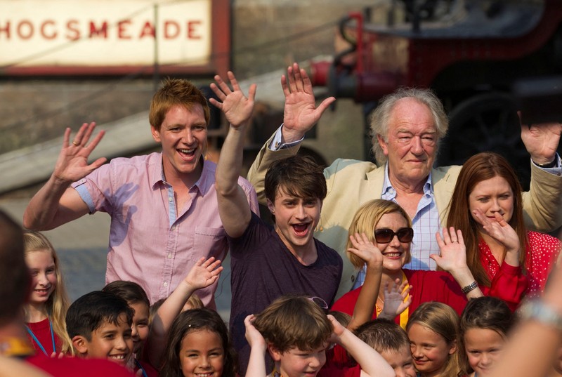 Aktor Michael Gambon tiba di pemutaran perdana dunia 