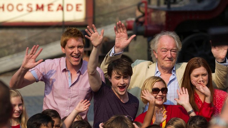 Aktor Michael Gambon tiba di pemutaran perdana dunia 