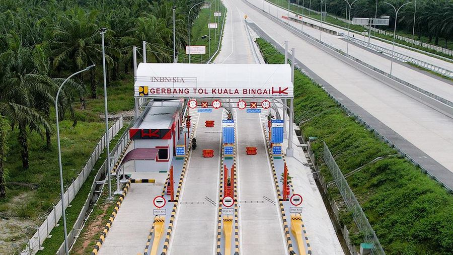 Jalan Tol Stabat- Kuala Bingai. (Facebook Kementerian PUPR RI)