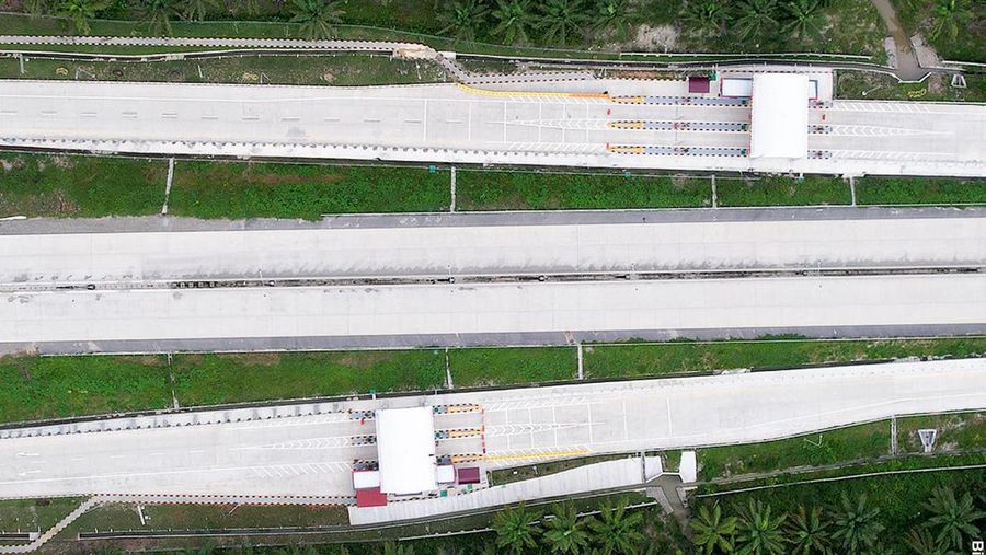 Jalan Tol Stabat- Kuala Bingai. (Facebook Kementerian PUPR RI)