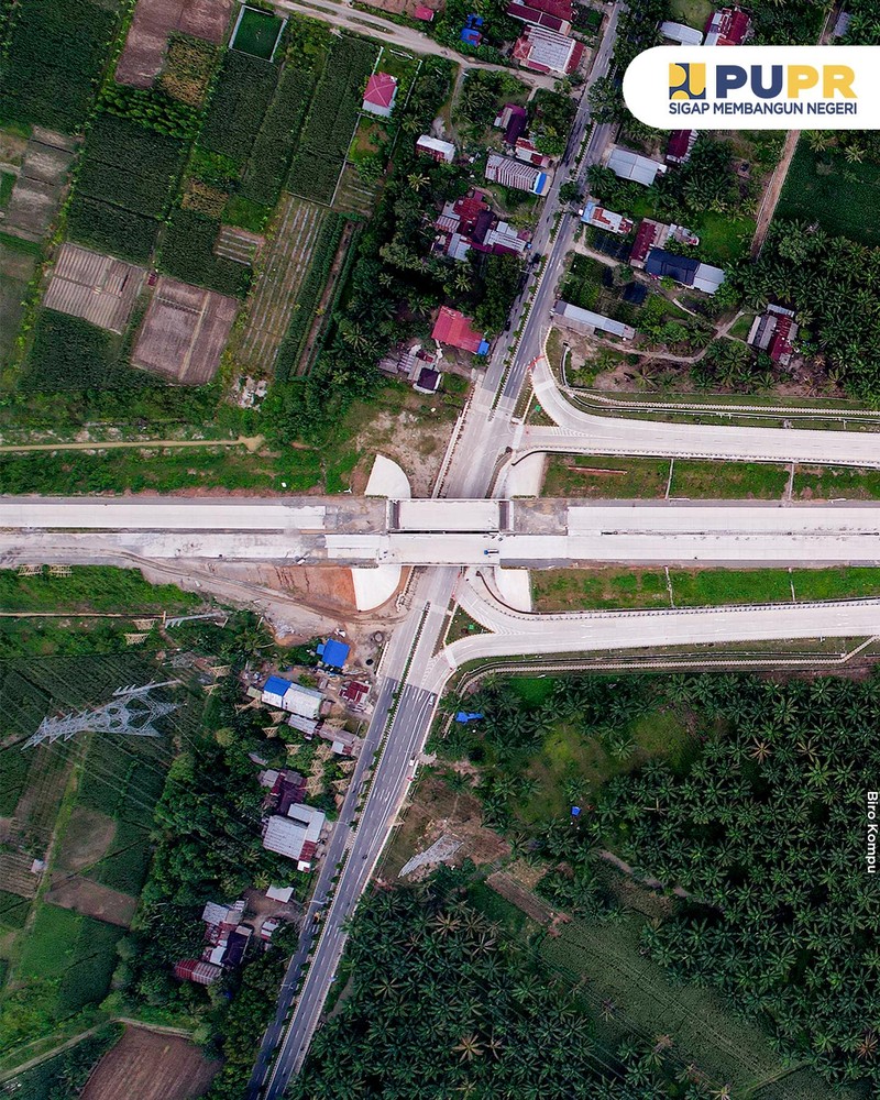Jalan Tol Stabat- Kuala Bingai. Jalan Tol Stabat- Kuala Bingai. (Facebook Kementerian PUPR RI)