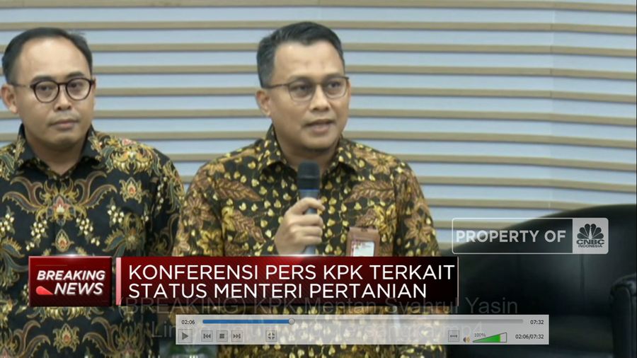 KPK: Mentan Syahrul Yasin Limpo Belum Jadi Tersangka (CNBC Indonesia TV)