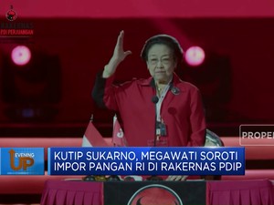 Megawati Soroti Impor Pangan RI di Rakernas PDIP
