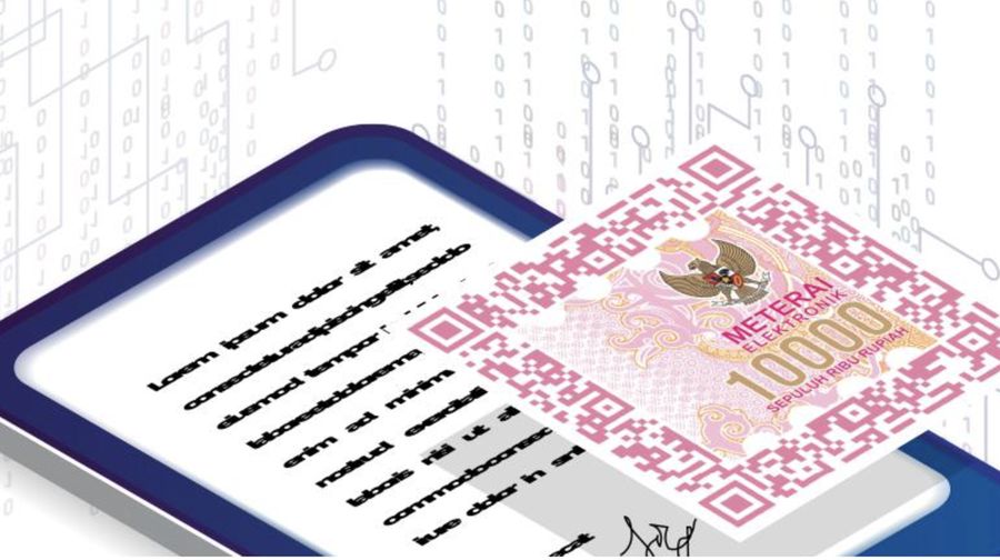 Meterai elektronik (e-meterai). (Tangkapan Layar peruridigit)