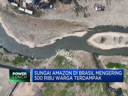 Sungai Amazon di Brasil Mengering, 500 Ribu Warga Terdampak