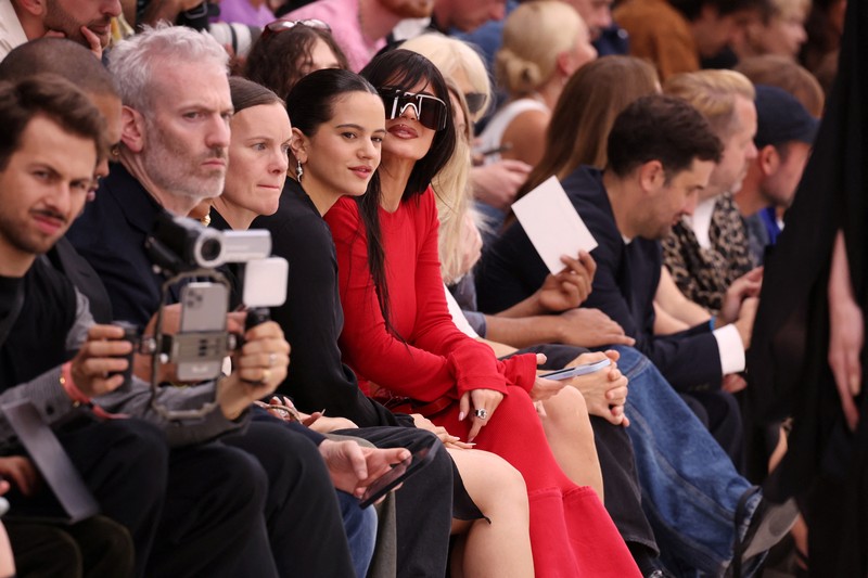 FASHION-PARIS/SAINT LAURENT Models present creations by designer Anthony Vaccarello as part of his Spring/Summer 2024 Women's ready-to-wear collection show for fashion house Saint Laurent during Paris Fashion Week in Paris, France, September 26, 2023. REUTERS/Johanna Geron
