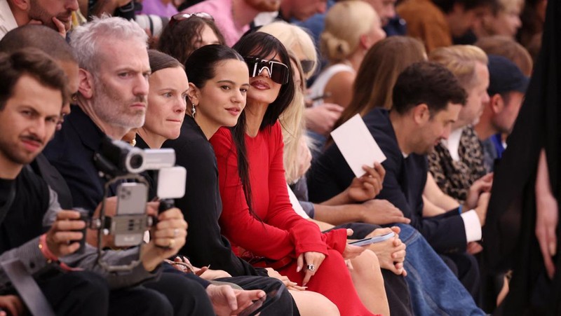 Models present creations by designer Anthony Vaccarello as part of his Spring/Summer 2024 Women's ready-to-wear collection show for fashion house Saint Laurent during Paris Fashion Week in Paris, France, September 26, 2023. REUTERS/Johanna Geron