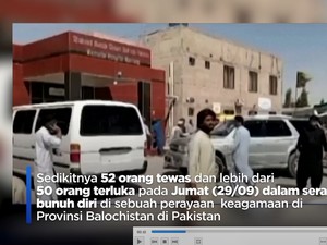 Bom Bunuh Diri di Pakistan, 52 Tewas & Puluhan Orang Terluka