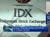 Awal Pekan, IHSG Ditutup di Zona Hijau