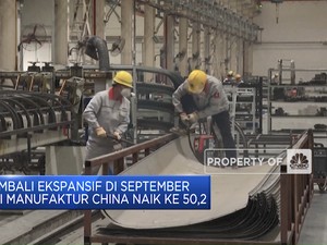 Kembali Ekspansif, PMI Manufaktur China Naik di September