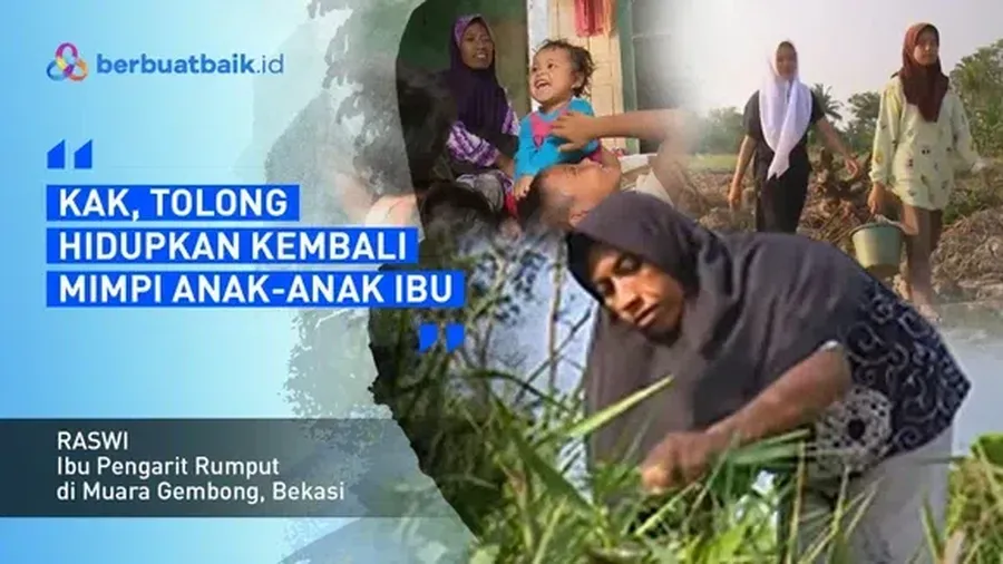 Seorang ibu tunggal yang tak pernah henti berjuang untuk menghidupi ketujuh anaknya. (Dok. Berbuat Baik)