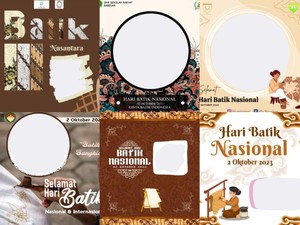 50+ Twibbon Hari Batik Nasional 2026, Link Gratis dan Cara Pasangnya