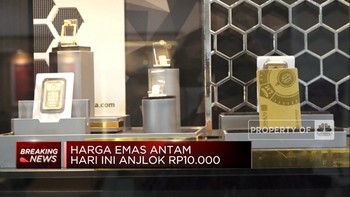 Video: Anjlok! Harga Emas Antam Turun Rp10.000
