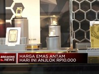 Video: Anjlok! Harga Emas Antam Turun Rp10.000