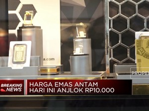 Video: Anjlok! Harga Emas Antam Turun Rp10.000