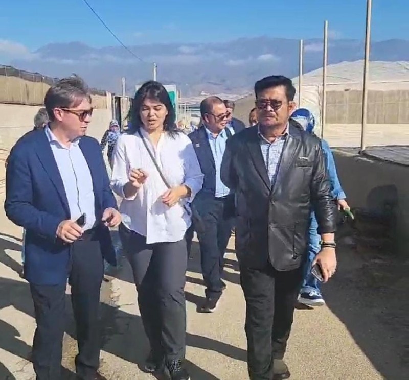 Menteri Pertanian, Syahrul Yasin Limpo saat melakukan kunjungan kerja di Almeria, Spanyol. (Dok Kementerian Pertanian)