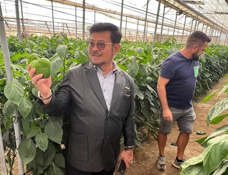 Menteri Pertanian, Syahrul Yasin Limpo saat melakukan kunjungan kerja di Almeria, Spanyol. (Dok Kementerian Pertanian)