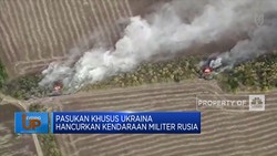 Pasukan Khusus Ukraina Hancurkan Kendaraan Militer Rusia