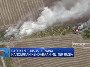 Pasukan Khusus Ukraina Hancurkan Kendaraan Militer Rusia