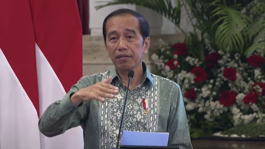 Pengarahan Presiden Jokowi Kepada PPSA XXIV dan Alumni PPRA LXV 2023 Lemhannas. (Dok. Sekretariat Presiden)