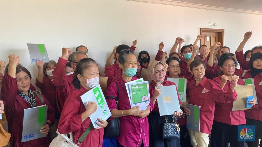 Sidang Gugatan Perwakilan Kelompok (Class Action) Atas Kasus Gagal Bayar Wanaartha Life. (²©²ÊÍøÕ¾/Mentari Puspandini)