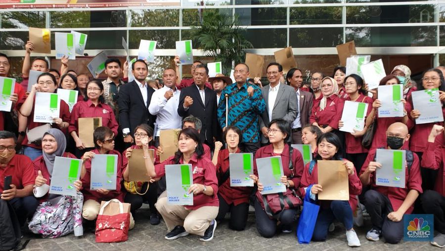 Sidang Gugatan Perwakilan Kelompok (Class Action) Atas Kasus Gagal Bayar Wanaartha Life. (վ/Mentari Puspandini)