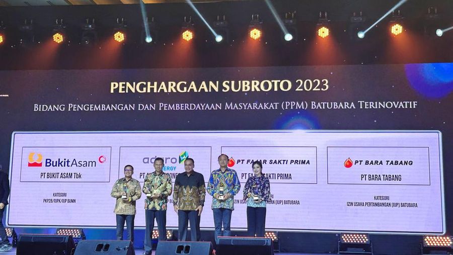 Anak Usaha Bayan Boyong 2 Penghargaan Tertinggi Sektor Minerba, Subroto Award 2023