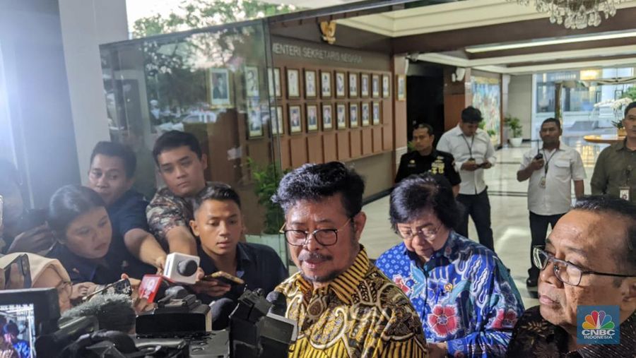 Menteri Pertanian Syahrul Yasin Limpo. (CNBC Indonesia/Emir)