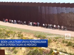 Biden Lanjutkan Pembangunan Tembok di Perbatasan AS-Meksiko