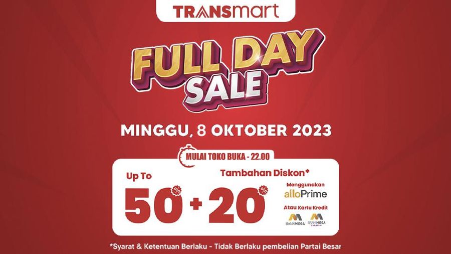 Cover Topik, Fokus Transmart Full Day Sale Oktober