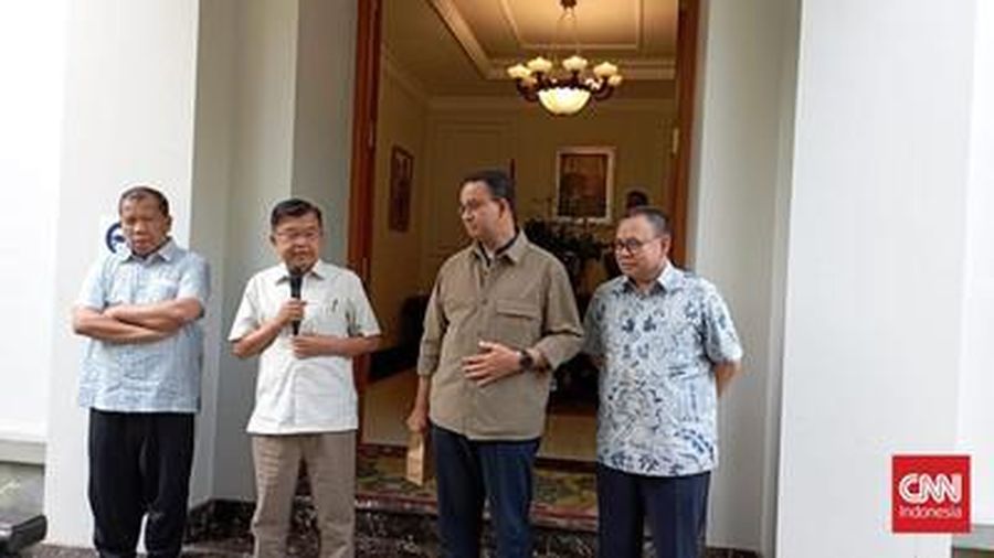 Mantan Wakil Presiden Jusuf Kalla menyatakan bakal calon presiden Anies Baswedan memiliki rekam jejak tak bermasalah di kasus Formula E. (Dok. CNN Indonesia/Feraldi Hifzurahman).