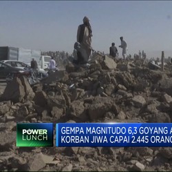 Korban Jiwa Gempa Afghanistan Capai 2.445