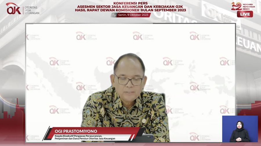 Ketua Eksekutif IKNB: Ogi Prastomiyono. (Tangkapan Layar Youtube)