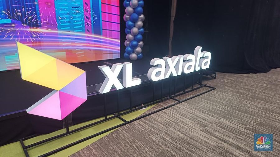 Logo XL Axiata (CNBC Indonesia/Novina)