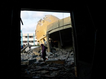 Potret Masjid Terkemuka Gaza Hancur Digempur Militer Israel