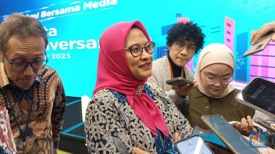 Presiden Direktur & CEO XL Axiata, Dian Siswarini (CNBC Indonesia/Novina)