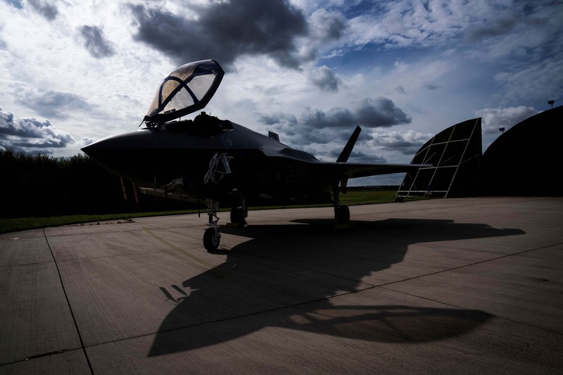 Pesawat tempur canggih generasi kelima, F-35. (via REUTERS/RITZAU SCANPIX)