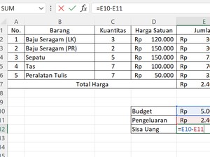 5 Rumus Penjumlahan Excel dan Cara Mudah Menggunakannya