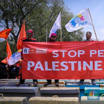 Israel-Hamas Perang, Kedubes AS di Jakarta Diserbu Massa