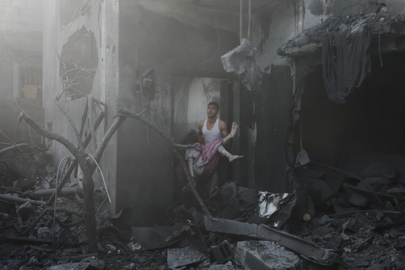 Smoke billows following Israeli strikes in Gaza City, October 11, 2023. REUTERS/Saleh Salem