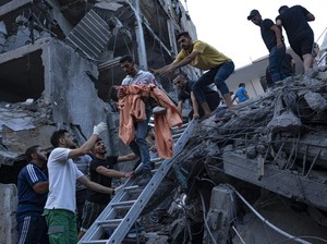 Video Israel Serang Gedung Sekolah di Gaza, Warga: Rudal Jatuh di Atas Kami