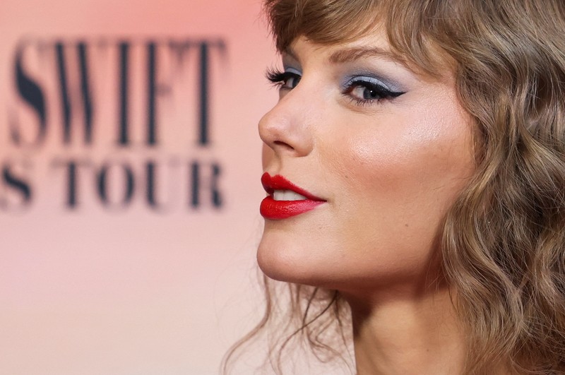 Taylor Swift attends a premiere for Taylor Swift: The Eras Tour in Los Angeles, California, U.S., October 11, 2023. REUTERS/Mario Anzuoni