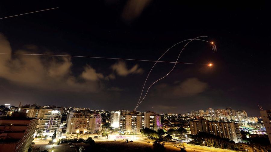 Aftermath of a scene where a rocket that was launched from the Gaza Strip into Israel landed in Ashkelon, southern Israel, October 11, 2023. REUTERS/Christophe Van Der Perre